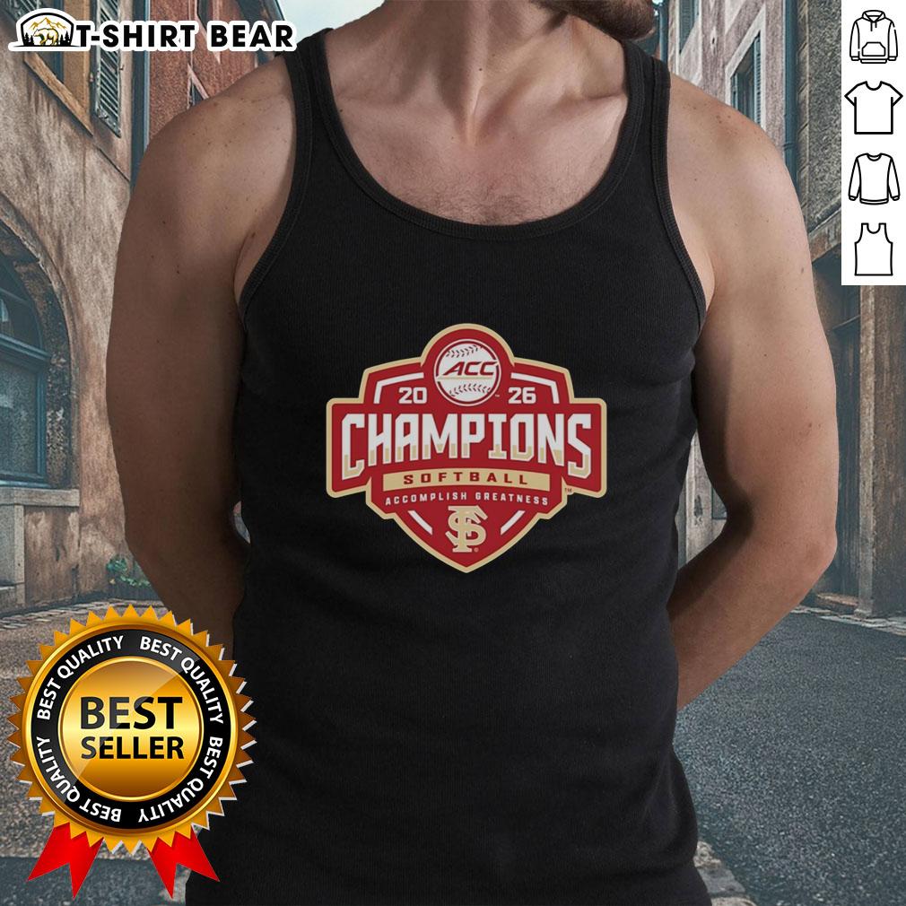 Top Florida State Seminoles Acc Softball Tournament Champions 2026 Tank Top Florida State Seminoles ACC Softball Tournament Champions 2026 tank top showcasing team pride and vibrant graphics.
