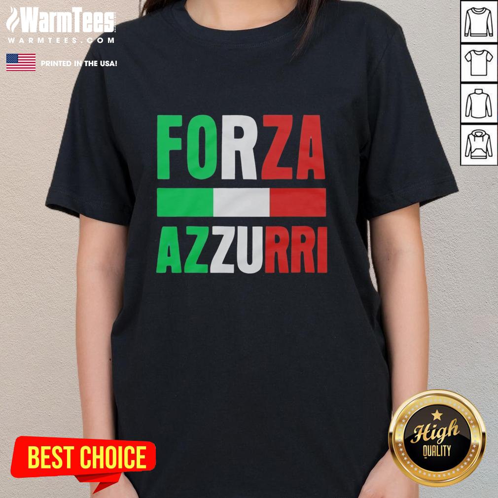 top-forza-azzurri-soccer-italy-flag-pattern-retro-ladies-tee Retro ladies tee with Italy flag pattern, perfect for soccer fans supporting Forza Azzurri.
