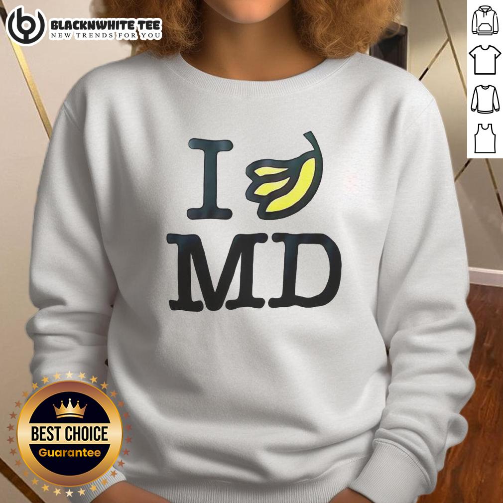 Top I Banana Md Sweatshirt Stylish Top-I-Banana MD sweatshirt featuring a vibrant banana graphic, perfect for casual wear and stylish outfits.