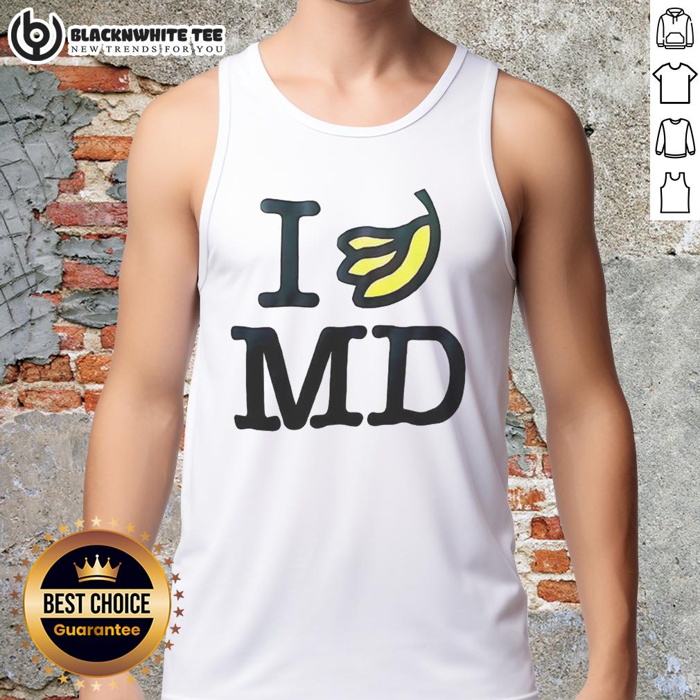 Top I Banana Md Tank Top Stylish Top-I-Banana-MD tank top featuring a vibrant banana print, perfect for summer fashion and casual wear.