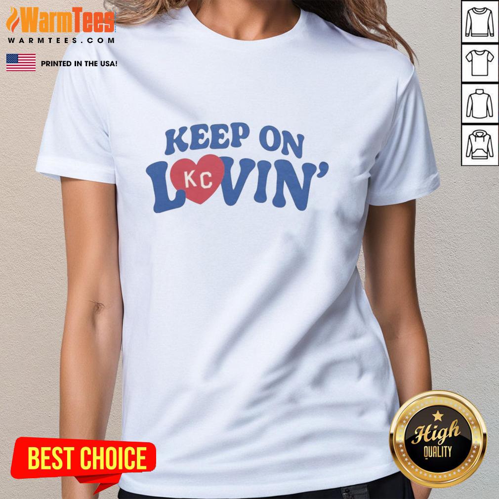 top-keep-on-kc-lovin-vintage-ladies-tee Vintage ladies tee featuring 'Keep On Kc Lovin' design, perfect for casual style and retro fashion enthusiasts.