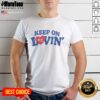 Vintage 'Top Keep On Kc Lovin' T-Shirt featuring a retro design, perfect for casual wear and Kansas City fans.