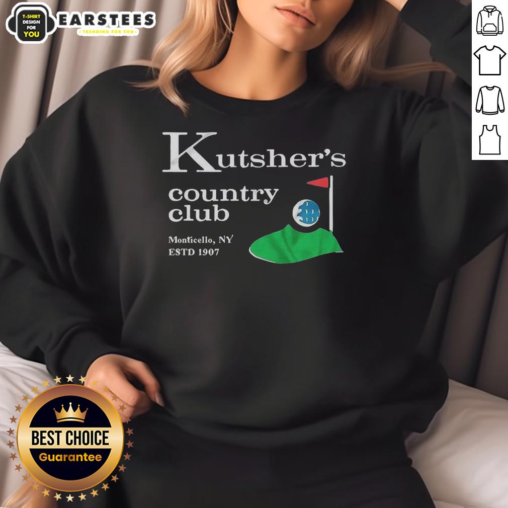 top-kutshers-country-club-monticello-new-york-vintage-hotel-estd-1907-sweatshirt Vintage sweatshirt featuring Top Kutsher's Country Club logo, Monticello, New York, established 1907.