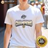 Alt Text: Quinnipiac University Women's Indoor Track and Field Champions 2026 logo t-shirt design showcasing team pride.