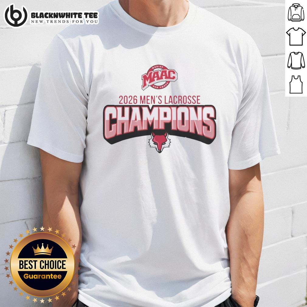 Top Marist Lacrosse 2026 Men'S Lacrosse Champions T Shirt Top Marist Lacrosse 2026 Men's Lacrosse Champions T-Shirt featuring team logo and championship design in vibrant colors.