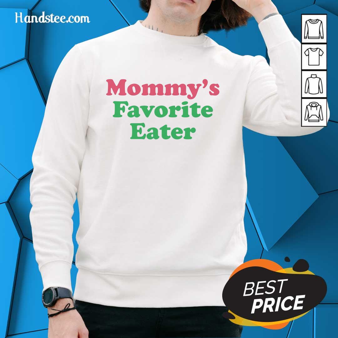 top-mommys-favorite-eater-sweatshirt Cozy sweatshirt featuring 'Top Mommy's Favorite Eater' design, perfect for moms who love comfort and style.