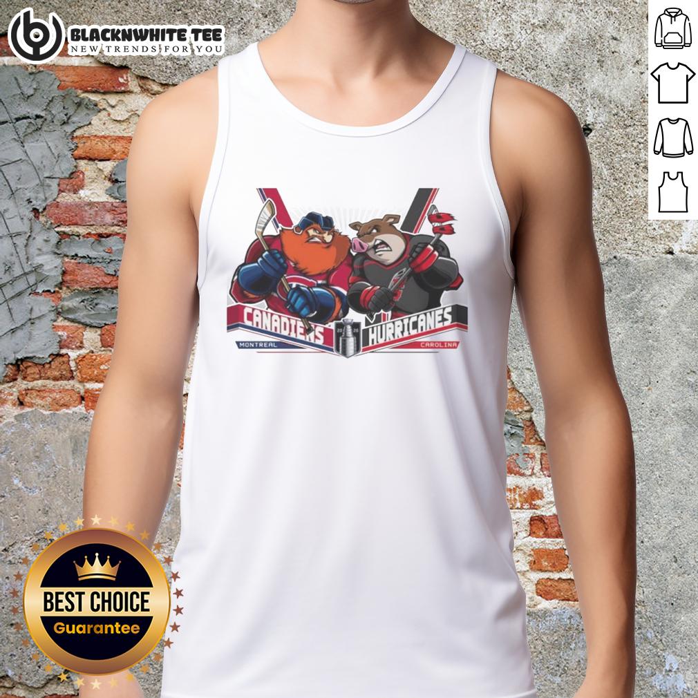 Top Montreal Canadiens Vs Carolina Hurricanes 2026 Eastern Conference Finals Hockey Stanley Cup Tank Top Top Montreal Canadiens vs Carolina Hurricanes 2026 Eastern Conference Finals hockey tank top showcasing team pride.