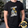Alt Text: Mr. Burns holding a pistol and model aircraft on a meme T-shirt, perfect for fans of The Simpsons and humorous apparel.