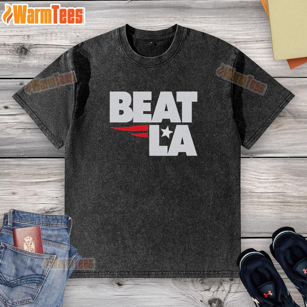 top-new-england-patriots-beat-la-washed-t-shirt Top New England Patriots Beat LA Washed T-Shirt featuring team colors and logo for ultimate fan style.