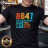 Alt Text: Top Pink 8647 Not My President Voice Values Beliefs T-Shirt showcasing a vibrant pink design with impactful text.