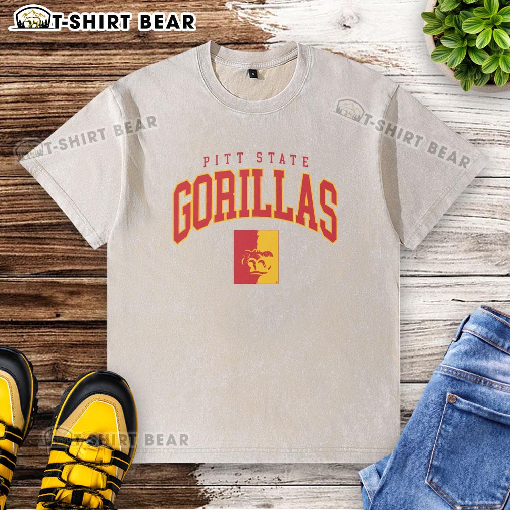 Top Pittsburg State Gorillas Classic Logo Washed T Shirt Top Pittsburg State Gorillas classic logo washed t-shirt featuring vibrant colors and soft fabric for ultimate comfort.