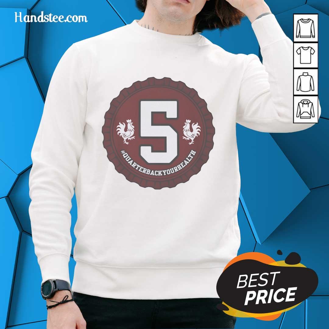 top-quarterback-your-health-5-logo-sweatshirt Top Quarterback Your Health logo sweatshirt featuring a stylish design for sports enthusiasts and health advocates.
