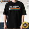 Alt Text: Top Ready Commodore 64 pixel art T-shirt featuring retro gaming graphics and vibrant colors, perfect for enthusiasts.