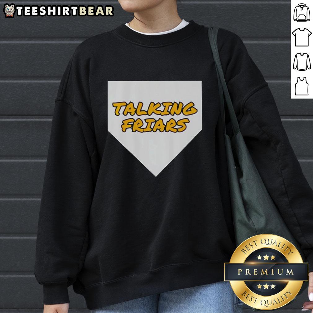 top-san-diego-padres-baseball-talking-friars-logo-sweatshirt San Diego Padres Talking Friars logo sweatshirt featuring a stylish design for baseball fans.