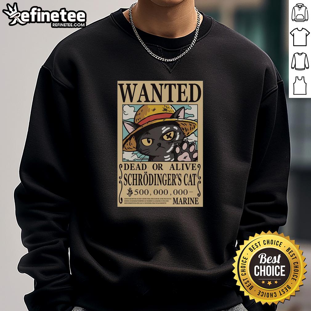 top-schrodinger-cat-pirate-sweatshirt Cozy top Schrdinger Cat pirate sweatshirt featuring a whimsical design of a cat in a pirate hat on a vibrant background.