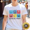 Top Sesame Street The Original Characters Since 1969 T-Shirt featuring beloved characters in vibrant colors.