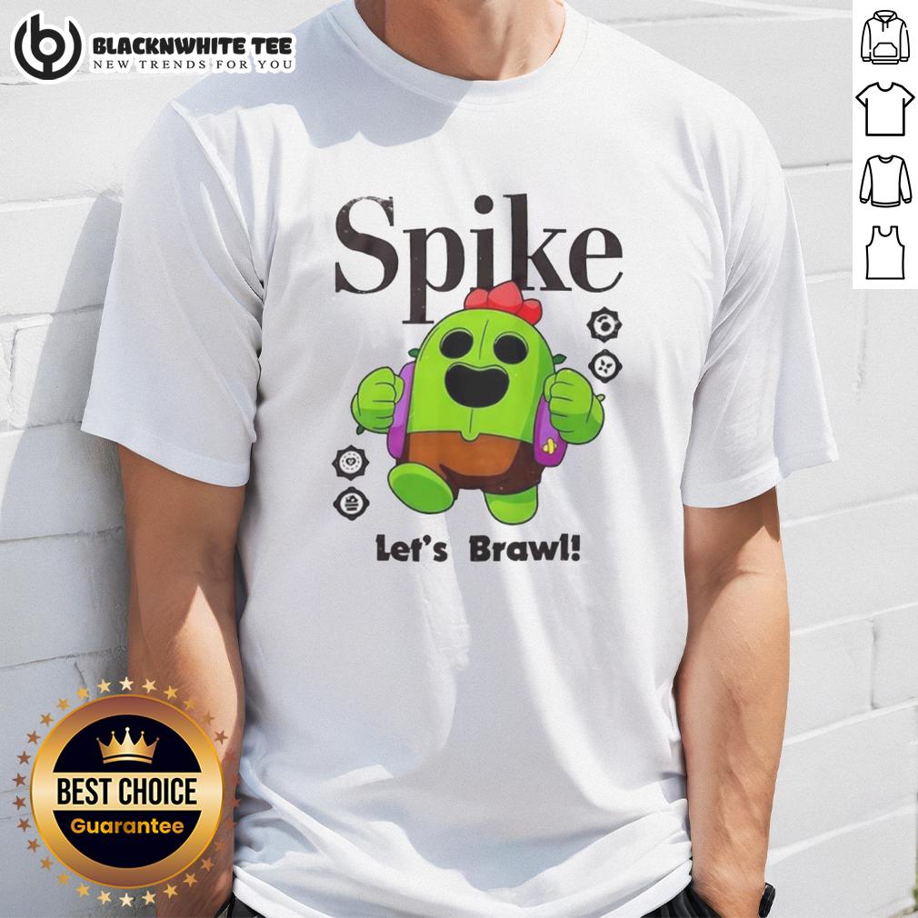 Top Spike Let'S Brawl T Shirt Top Spike Let's Brawl T-Shirt featuring a bold graphic design for gaming enthusiasts and casual wear.