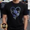 Alt Text: Top Tampa Bay Rays Stethoscope Heartbeat T-Shirt - Its A Work Of Heart design for baseball and medical fans.