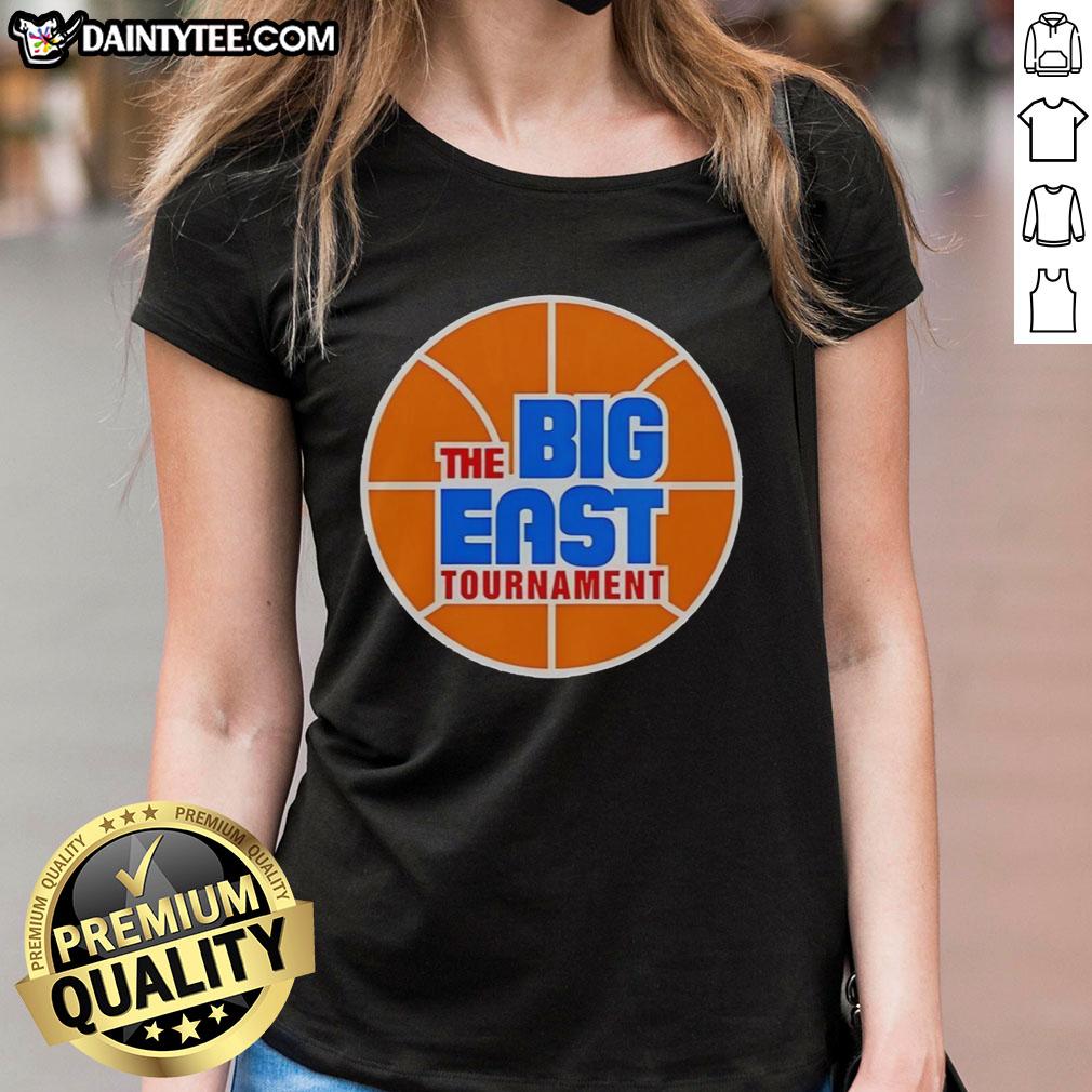 top-the-big-east-tournament-ladies-tee Top The Big East Tournament Ladies Tee featuring vibrant team colors and stylish design for women's sportswear.
