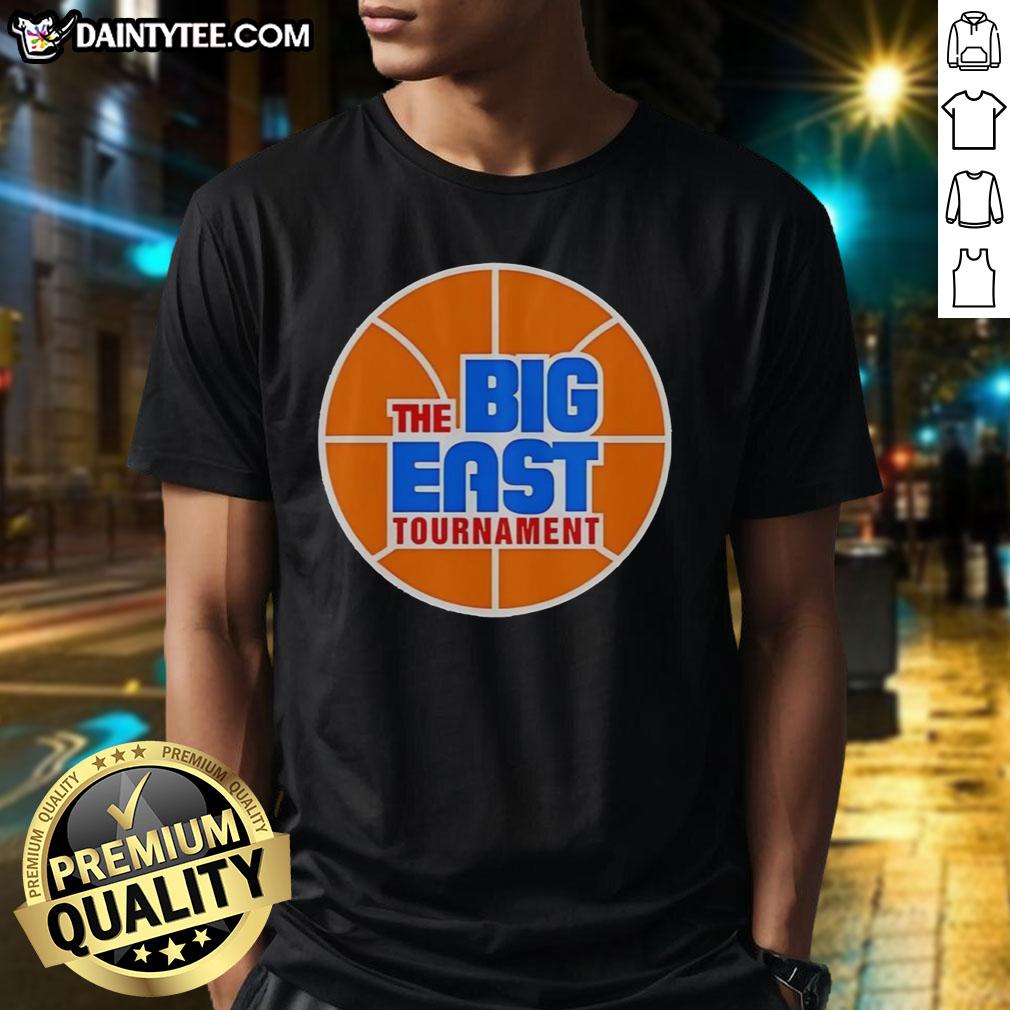 top-the-big-east-tournament-t-shirt-1 Top The Big East Tournament T-Shirt featuring vibrant team colors and logo, perfect for fans supporting their team.