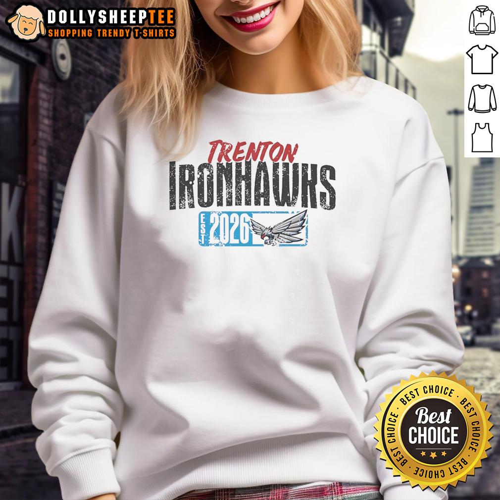 Top Trenton Ironhawks Est 2026 Logo Sweatshirt Top Trenton Ironhawks Est 2026 logo sweatshirt featuring a bold design and team colors, perfect for fans.