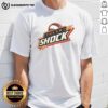Top Tulsa Shock '10 T-Shirt featuring team logo and vibrant colors, perfect for fans of women's basketball merchandise.