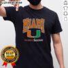 University of Miami Hurricanes T-shirt in Coral Gables, FL, featuring vibrant colors and iconic logo for fans.