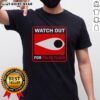 Top Watch Out For False Flags Eye T-Shirt design featuring an eye graphic, perfect for conspiracy theory enthusiasts.