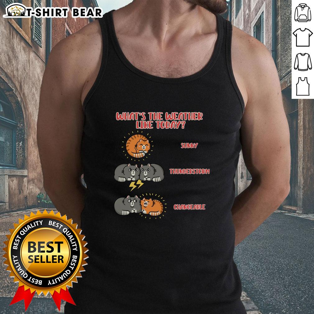 Top What'S The Weather Like Today Meoweather Tank Top Meoweather tank top featuring fun weather-themed design, perfect for casual summer outfits and weather enthusiasts.