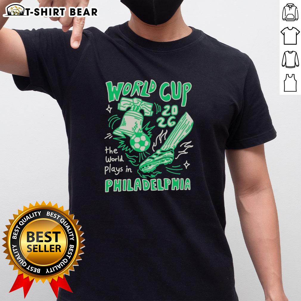 Top World Cup The World Plays In Philadelphia T Shirt Top World Cup The World Plays In Philadelphia T-Shirt featuring vibrant graphics celebrating the World Cup event in Philadelphia.