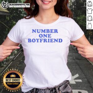 Top Number One Boyfriend Ladies Tee featuring a stylish design perfect for casual outings and gifts for special occasions.
