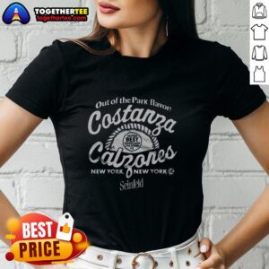 Pretty Seinfeld X New York Yankees Costanzas Calzones ladies tee featuring a stylish design for fans of the iconic show.