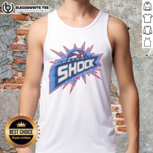 Top Detroit Shock 03 tank top in vibrant colors, showcasing team logo and sporty design for fans and casual wear.