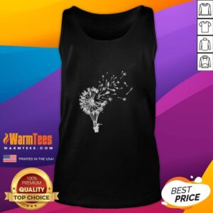 Premium Flower Power Dandelion Fly Away Freedom Tank Top featuring a vibrant dandelion design on a stylish sleeveless shirt.