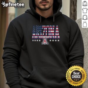 Premium Arizona Wildcats Tall Type Flag Hoodie featuring vibrant team colors and bold logo design for ultimate fan style.