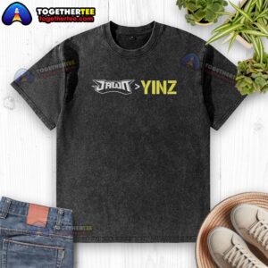 Awesome Jawn More Than Yinz washed t-shirt in a casual setting, showcasing its stylish design and soft fabric.