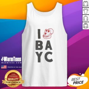 Alt Text: Stylish Top I Love BAYC Skull Tank Top featuring a vibrant skull graphic, perfect for casual wear and BAYC fans.