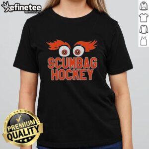 Official Scumbag Hockey Philadelphia Flyers ladies tee featuring team logo and stylish design for female fans.
