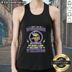 Pretty Minnesota Vikings NFL tank top for fans in Wisconsin, showcasing team pride on game days.