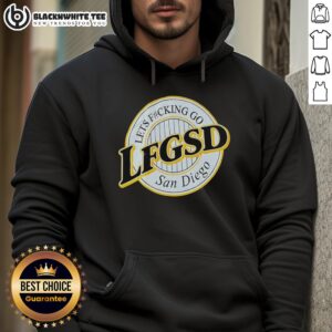 San Diego Padres hoodie with 'Hot Lets Fcking Go Lfgsd' design, perfect for fans showing team spirit and style.