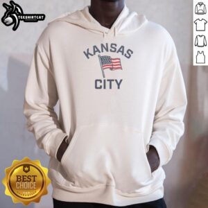 Good Kansas City USA flag hoodie featuring a vibrant design, perfect for showing off your KC pride in style.