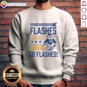 Alt Text: Kent State Golden Flashes sweatshirt, established 1910, featuring bold logo and vibrant colors for ultimate fan support.