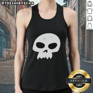 Premium Sid Skull Logo Toy Story vintage tank top featuring Disney cartoon design for fans of classic animation.