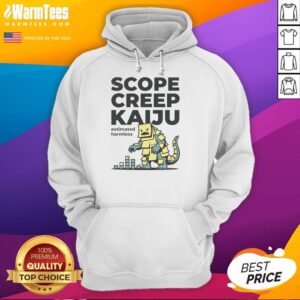 Official Scope Creep Kaiju Hoodie featuring vibrant kaiju graphics and a comfortable fit for casual wear enthusiasts.