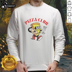 Alt Text: Premium OKC Bitcoin Pizza Day sweatshirt featuring a stylish design, perfect for crypto enthusiasts and pizza lovers.