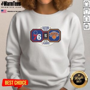 Nice New York Knicks NBA Playoffs 2026 Round 2 Eastern Conference sweatshirt showcasing team pride and style.