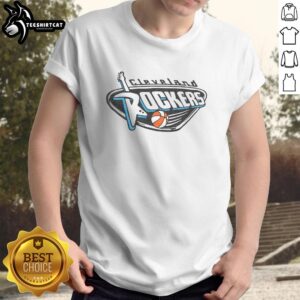 Nice Cleveland Rockers '97 T-Shirt featuring bold graphics and vibrant colors, perfect for sports fans and vintage collectors.