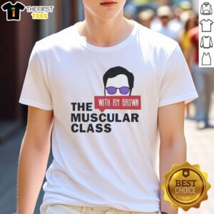 Premium The Muscular Class Rm Brown T-Shirt showcasing a stylish design for fitness enthusiasts and bodybuilding fans.