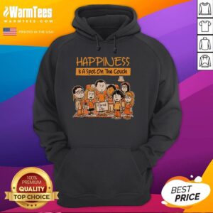 Hot Funny Peanuts Happiness Is A Spot On The Couch Eternal Dibs Hoodie featuring vibrant design and cozy fit.