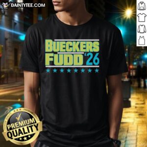 Good Bueckers Fudd 2026 T-Shirt featuring a stylish design for fans of women's basketball and sports apparel.